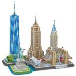 фото 3D-пазл CubicFun CityLine Достопримечательности Нью-Йорка