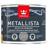 фото Краска по ржавчине Tikkurila Metallista глянцевая молотковая серебристая 0,4 л