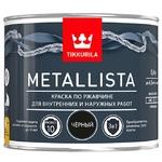 фото Краска по ржавчине Tikkurila Metallista глянцевая молотковая черная 0,4 л