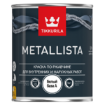фото Краска по ржавчине Tikkurila Metallista белая база A 0,9 л