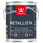 фото Краска по ржавчине Tikkurila Metallista глянцевая коричневая 2,5 л