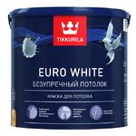 фото Краска для потолка Tikkurila Euro White 2,7 л