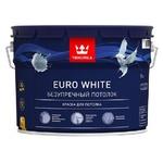 фото Краска для потолка Tikkurila Euro White 9 л