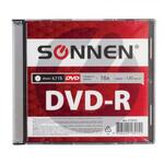 фото Диск DVD-R SONNEN, Slim Case, 16x, 4,7Gb