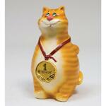 фото 15803 Копилка гипсовая "Кот с медалью"