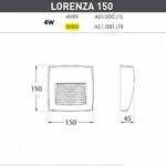 Фото №2 AS1.000.000.WXJ1L Уличный настенный светодиодный светильник Fumagalli Lorenza