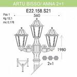 Фото №2 Уличный фонарь Fumagalli Artu Bisso/Anna E22.158.S21.WYF1R