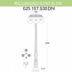 Фото №3 G25.157.S30.BXE27DN Уличный фонарь Fumagalli Ricu Bisso/G250 3Ldn