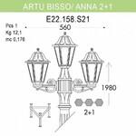 Фото №3 E22.158.S21.BXF1R Уличный фонарь Fumagalli Artu Bisso/Anna 2+1