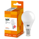 фото Лампа светодиодная IEK Eco G45 5 Вт Е14 3000К