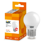 фото Лампа светодиодная IEK Eco G45 7 Вт Е27 3000К