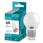 фото Лампа светодиодная IEK Eco G45 5 Вт Е27 4000К
