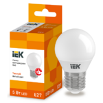 фото Лампа светодиодная IEK Eco G45 5 Вт Е27 3000К