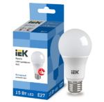 фото Лампа светодиодная IEK Eco A60 15 Вт Е27 6500К