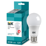 фото Лампа светодиодная IEK Eco A60 20 Вт Е27 4000К