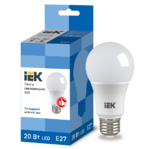 фото Лампа светодиодная IEK Eco A60 20 Вт Е27 6500К