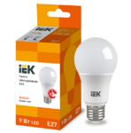 фото Лампа светодиодная IEK Eco A60 9 Вт Е27 3000К