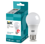 фото Лампа светодиодная IEK Eco A60 7 Вт Е27 4000К