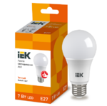 фото Лампа светодиодная IEK Eco A60 7 Вт Е27 3000К