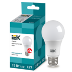фото Лампа светодиодная IEK Eco A60 15 Вт Е27 4000К