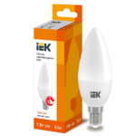 фото Лампа светодиодная IEK Eco C35 7 Вт Е14 3000К