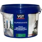 фото Краска для наружных и внутренних работ VGT ВД-АК-1180 супербелая 3 кг