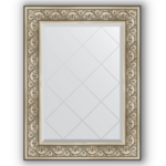 фото Зеркало в багетной раме Evoform барокко серебро 70x92 см