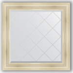 фото Зеркало в багетной раме Evoform травленое серебро 89x89 см