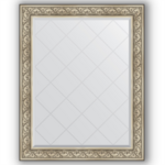 фото Зеркало в багетной раме Evoform барокко серебро 100x125 см