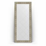 фото Зеркало в багетной раме Evoform барокко серебро 85x205 см