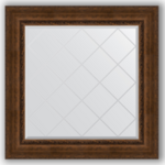 фото Зеркало в багетной раме Evoform состаренная бронза 92x92 см