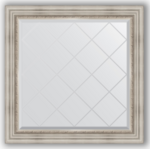 фото Зеркало в багетной раме Evoform римское серебро 86x86 см