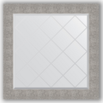 фото Зеркало в багетной раме Evoform чеканка серебряная 86x86 см
