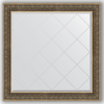 фото Зеркало в багетной раме Evoform вензель серебряный 109x109 см