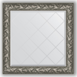 фото Зеркало в багетной раме Evoform византия серебро 89x89 см