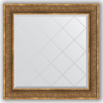 фото Зеркало в багетной раме Evoform вензель бронзовый 89x89 см