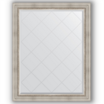 фото Зеркало в багетной раме римское серебро 96x121 см