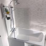 фото Bain Douche Malice 95x150 Хром стекло прозрачное