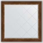 фото Зеркало в багетной раме Evoform римская бронза 106x106 см