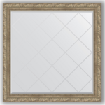 фото Зеркало в багетной раме Evoform античное серебро 105x105 см