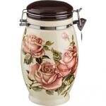 фото Емкость для сыпучих продуктов AGNESS, Корейская роза, 1,1 л